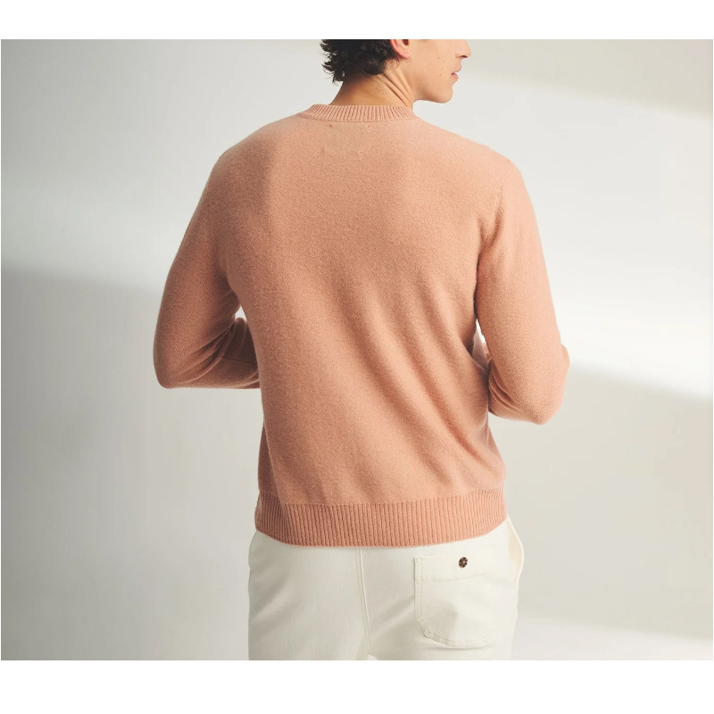 Knitwear manufacture 100% cashmere sweater naadam cashmere sweater Light weight Reversible Cashmere Crewneck Sweater