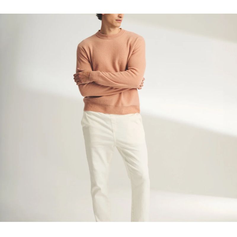 Knitwear manufacture 100% cashmere sweater naadam cashmere sweater Light weight Reversible Cashmere Crewneck Sweater