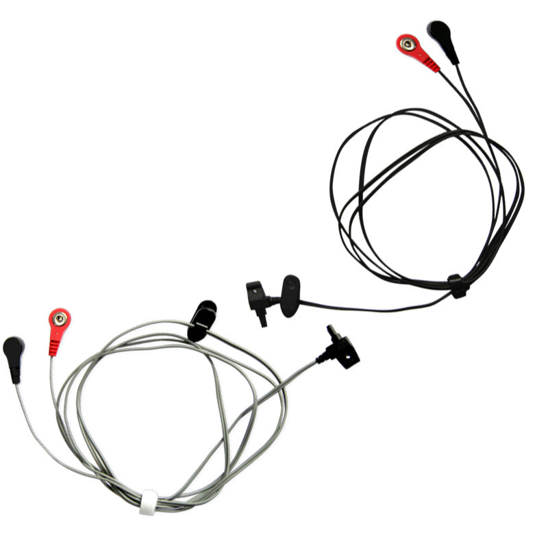 Medical physical therapy tens electrode wire,medical cable with 2 snaps