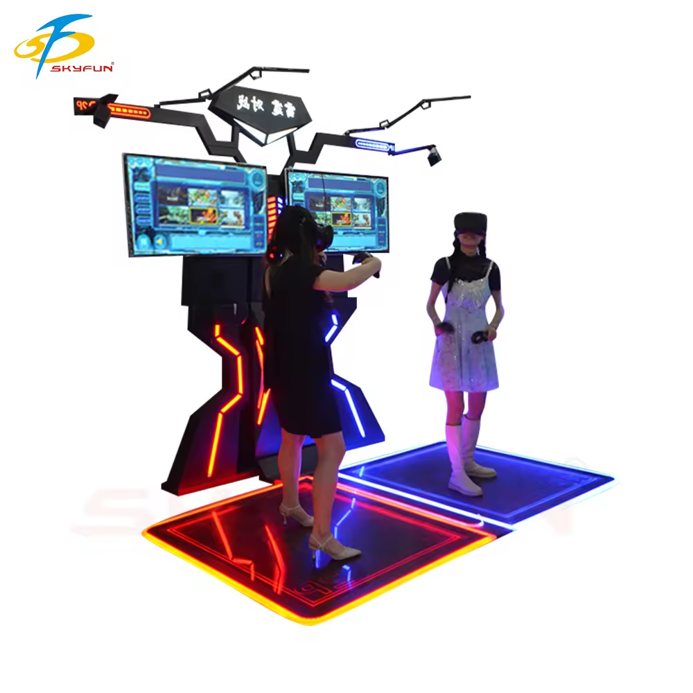 Amusement Park Vertual Rality 9D Equipment VR Multiplayer Shooting Standing Platform VR Walking VR Walker