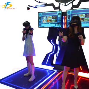 Amusement Park Vertual Rality 9D Equipment VR Multiplayer Shooting Standing Platform VR Walking VR Walker