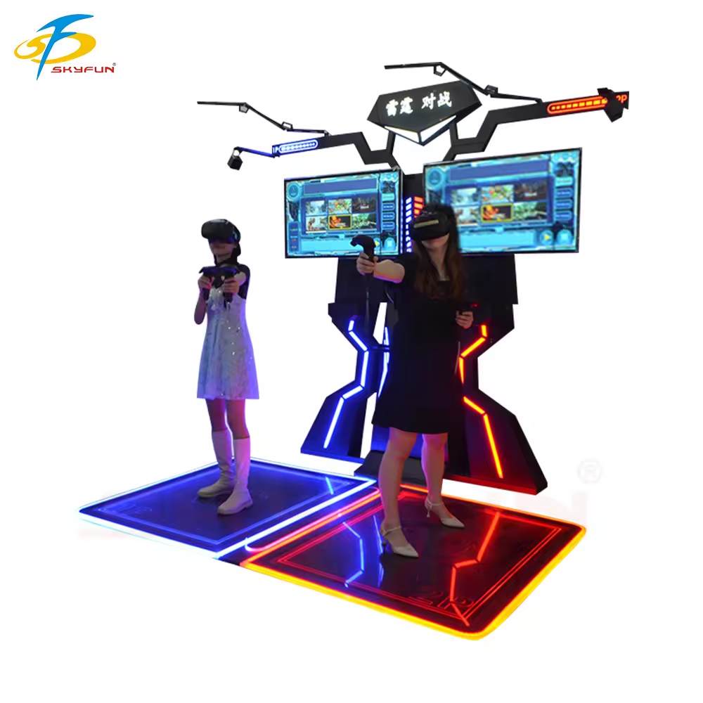 Amusement Park Vertual Rality 9D Equipment VR Multiplayer Shooting Standing Platform VR Walking VR Walker