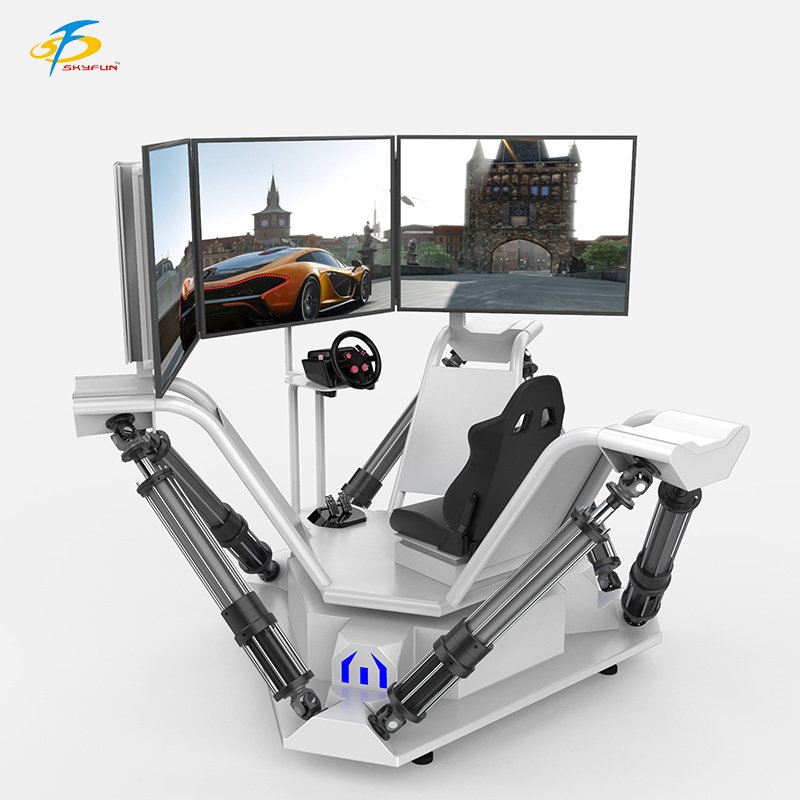 Competitiveness Price 6 Dof 3 Screens Racing Car 9D Racing Car Simulator Arcade Game Machine