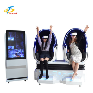 skyfun 2 / 3 / 4 seat multiplayer vr egg chair 9D vr All In One vr roller coaster simulator 360 vr simulator