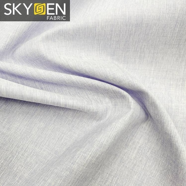 Skygen cvc fabric shirt 75% Cotton 25% Polyester cvc fabric polyester cotton cvc cotton fabric