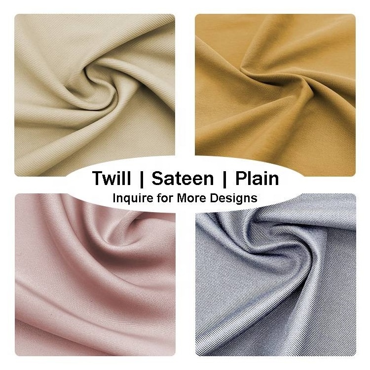 Polyester fabric abaya stretch jacquard satin taffeta twill woven dress clothing elastane roll 100% spandex polyester fabric