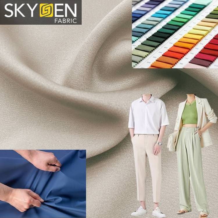 Shirting Suiting Dress Twill Plain TC TR CVC Fabric woven spandex nylon rayon/viscose/polyester/cotton 100% polyester fabric