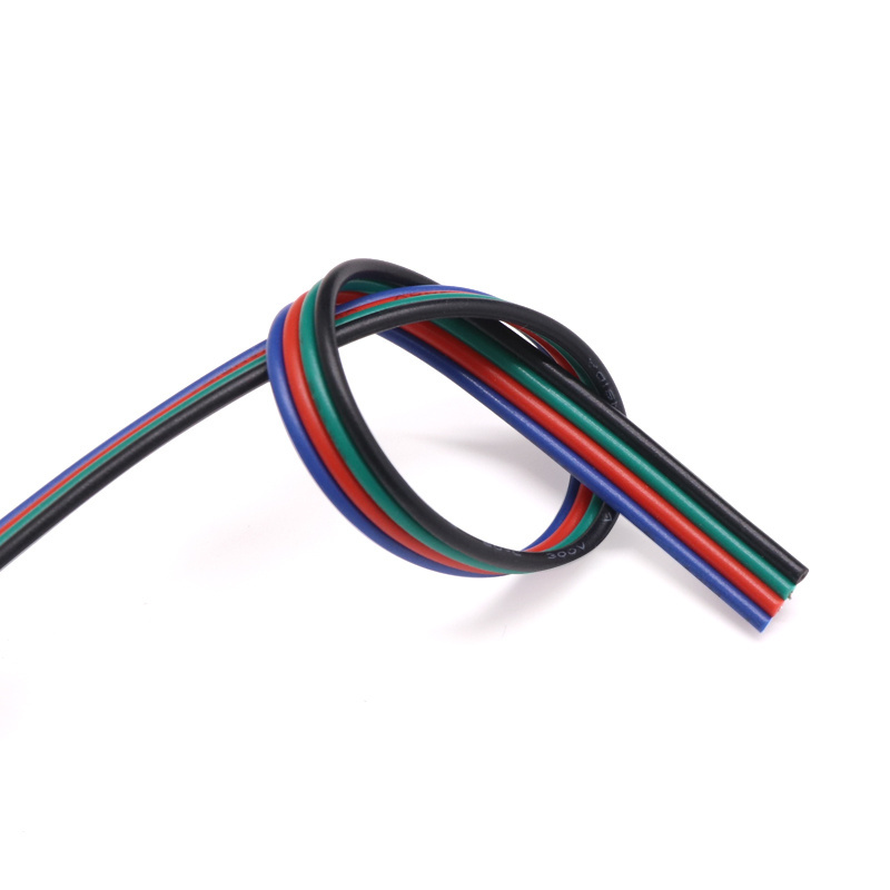 LED Strip Light Electrical Wire Cable 18/20/22AWG 2/3/4/5/6 Pin DIY Cable Connector Electric Cable for WS2812B RGB RGBW 5050