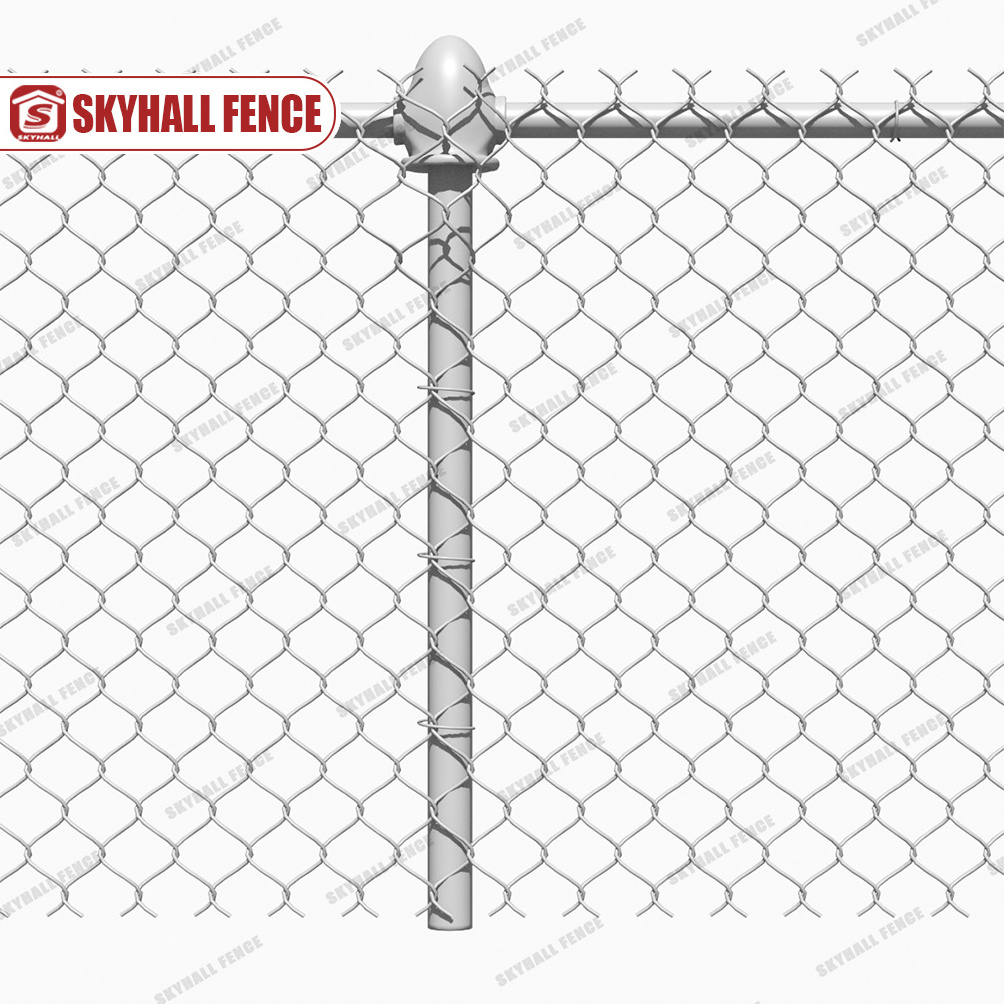 High Quality Diamond Mesh Temaporary Galvanized Chain Link Fence for Construction