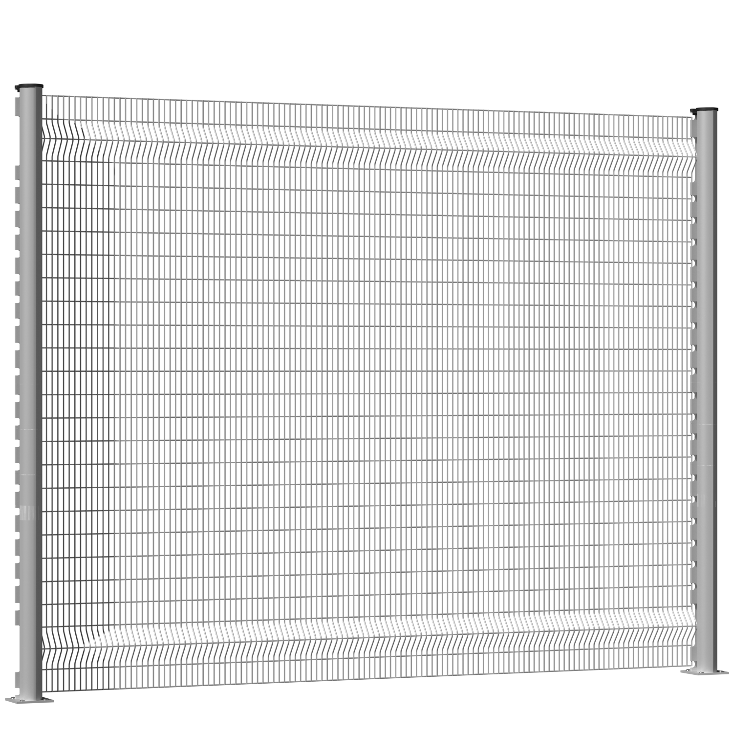 V Bending Anti-Climb Metal Fences Clear View Fences for Perimeter Fencing