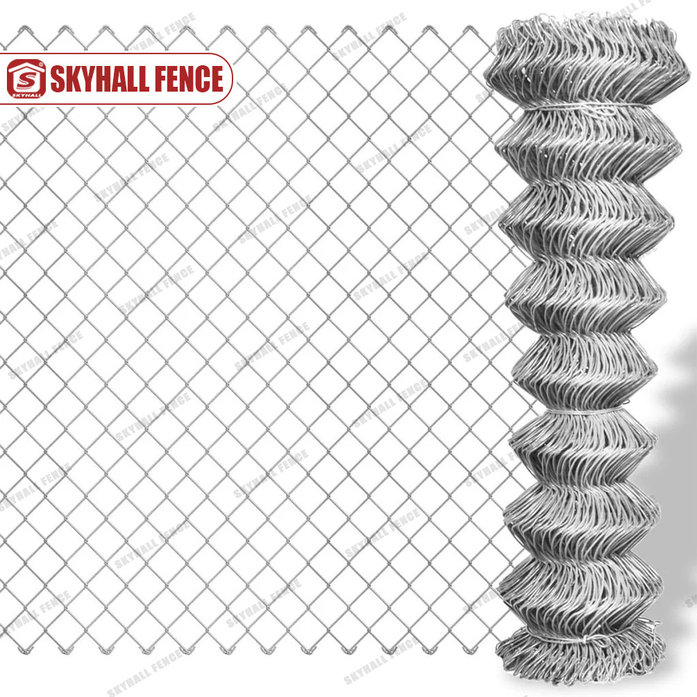 High Quality Diamond Mesh Temaporary Galvanized Chain Link Fence for Construction