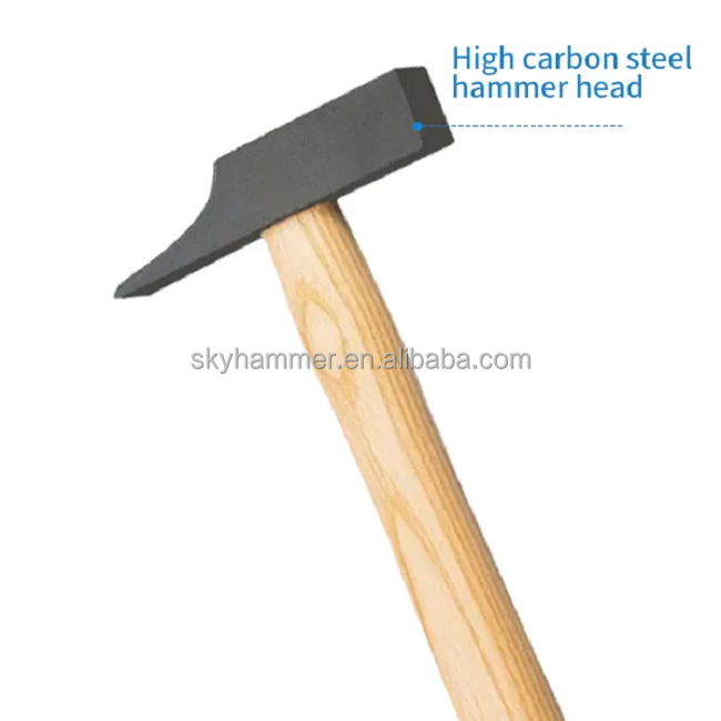 French Type Joiner'S Hammer 300g With Walnut Wood Handle Drop Forged Carbon Steel Durable Head 500g Chipping Hammer