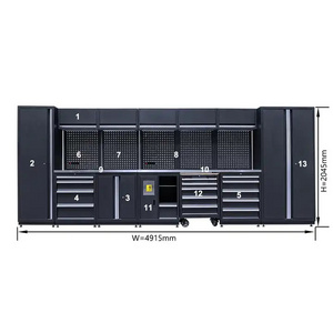 Removable Large  Garage Workbench / For Workshop Steel Combination Tool Cabinet For Tools Storage Factory And Garage Use