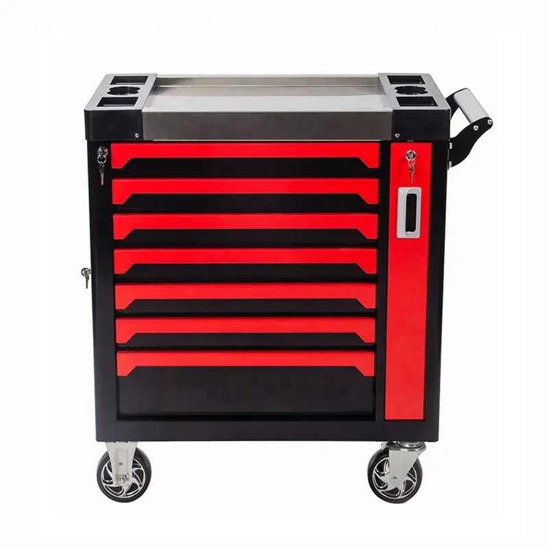 High Quality Tool Cart With 7 Drawers Metal Tool Trolley Garage Tool Cabinet