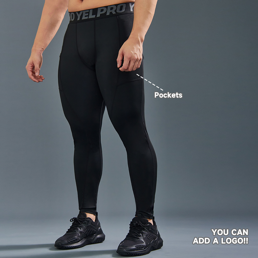 Custom Running Leggings Luckpanther Men Sports Pants Activewear Workout Gym Fitness Leggings