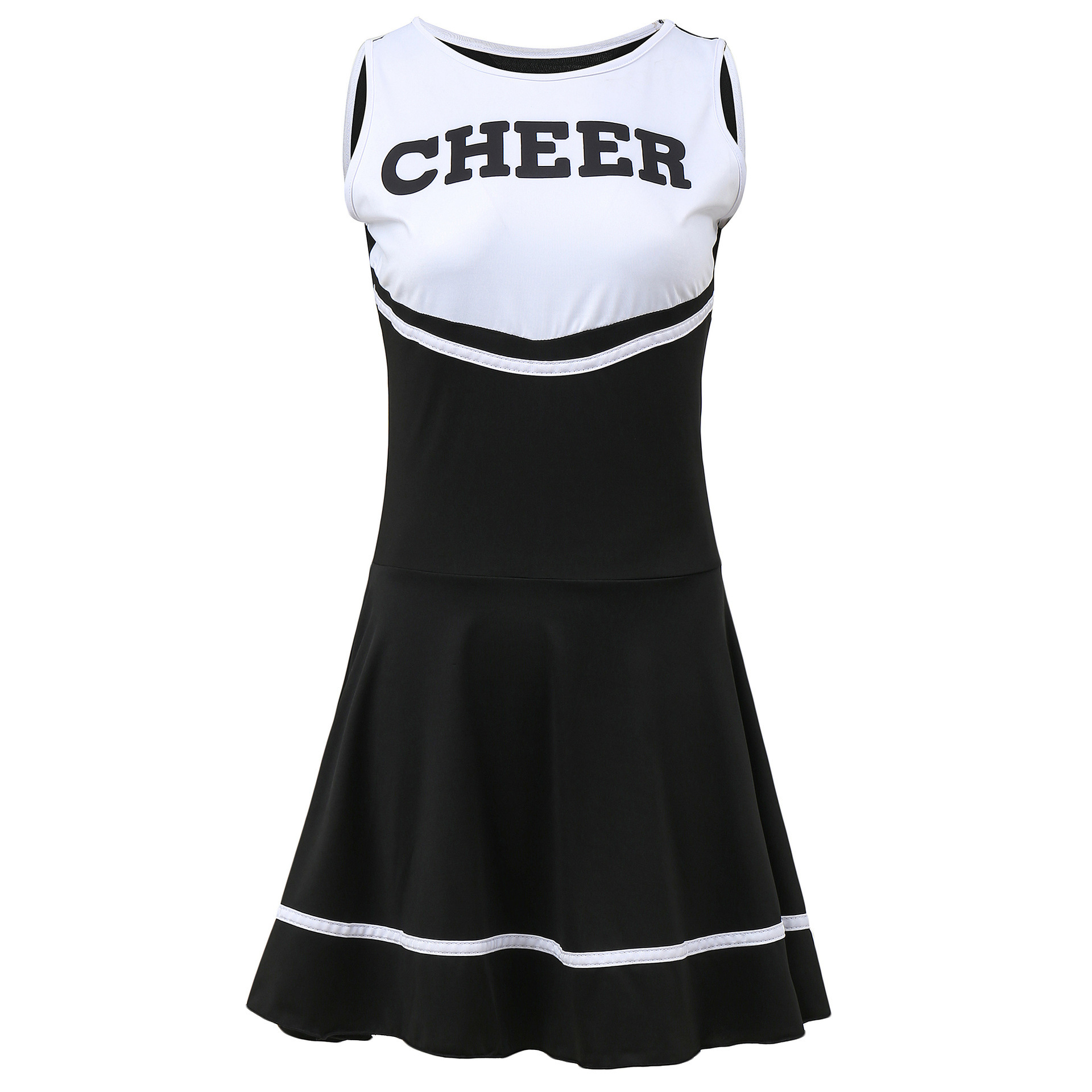 High Quality Female Cheerleading Uniform Game Role-Playing Adult Lady Sexy Baby Cheerleading Dress Active Wear Short Skirt Set