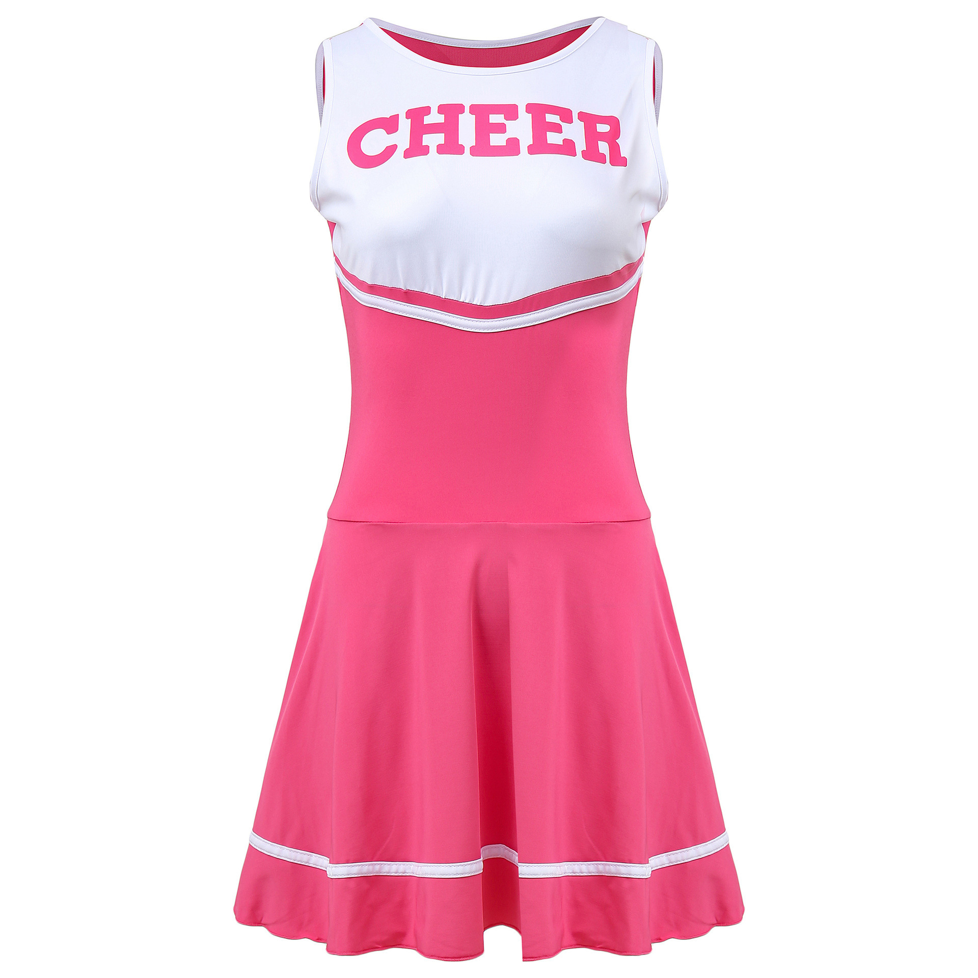 High Quality Female Cheerleading Uniform Game Role-Playing Adult Lady Sexy Baby Cheerleading Dress Active Wear Short Skirt Set