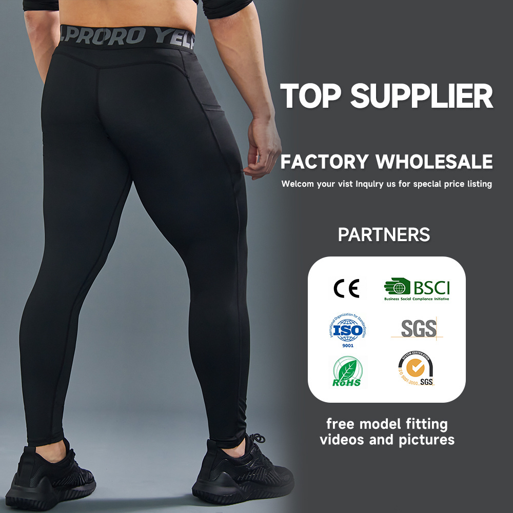 Custom Running Leggings Luckpanther Men Sports Pants Activewear Workout Gym Fitness Leggings