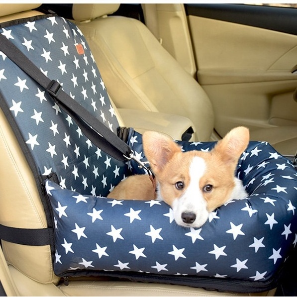 Luxury Dog Car Seat Comfortable Pet Booster Car Seat Dog Travel Bed Pet Carrier for Small dogs