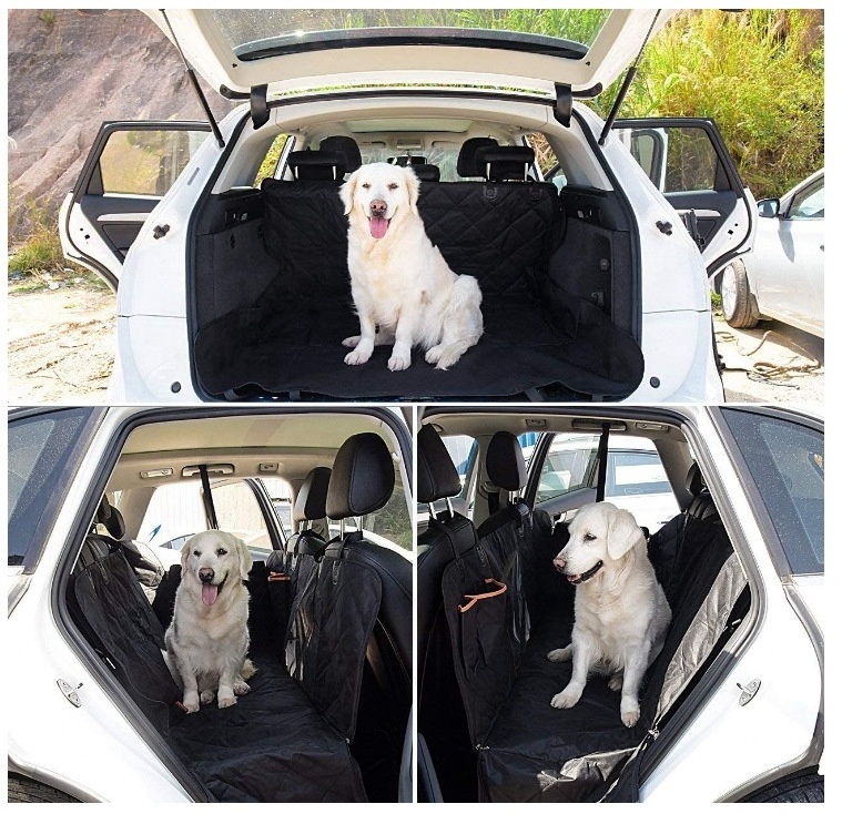 Dog Car Seat Cover for Pets Waterproof Pet Seat Cover Hammock  Heavy Duty Scratch Proof Pet Back Seat Covers