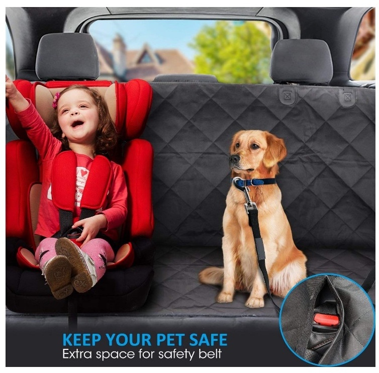 Dog Car Seat Cover for Pets Waterproof Pet Seat Cover Hammock  Heavy Duty Scratch Proof Pet Back Seat Covers