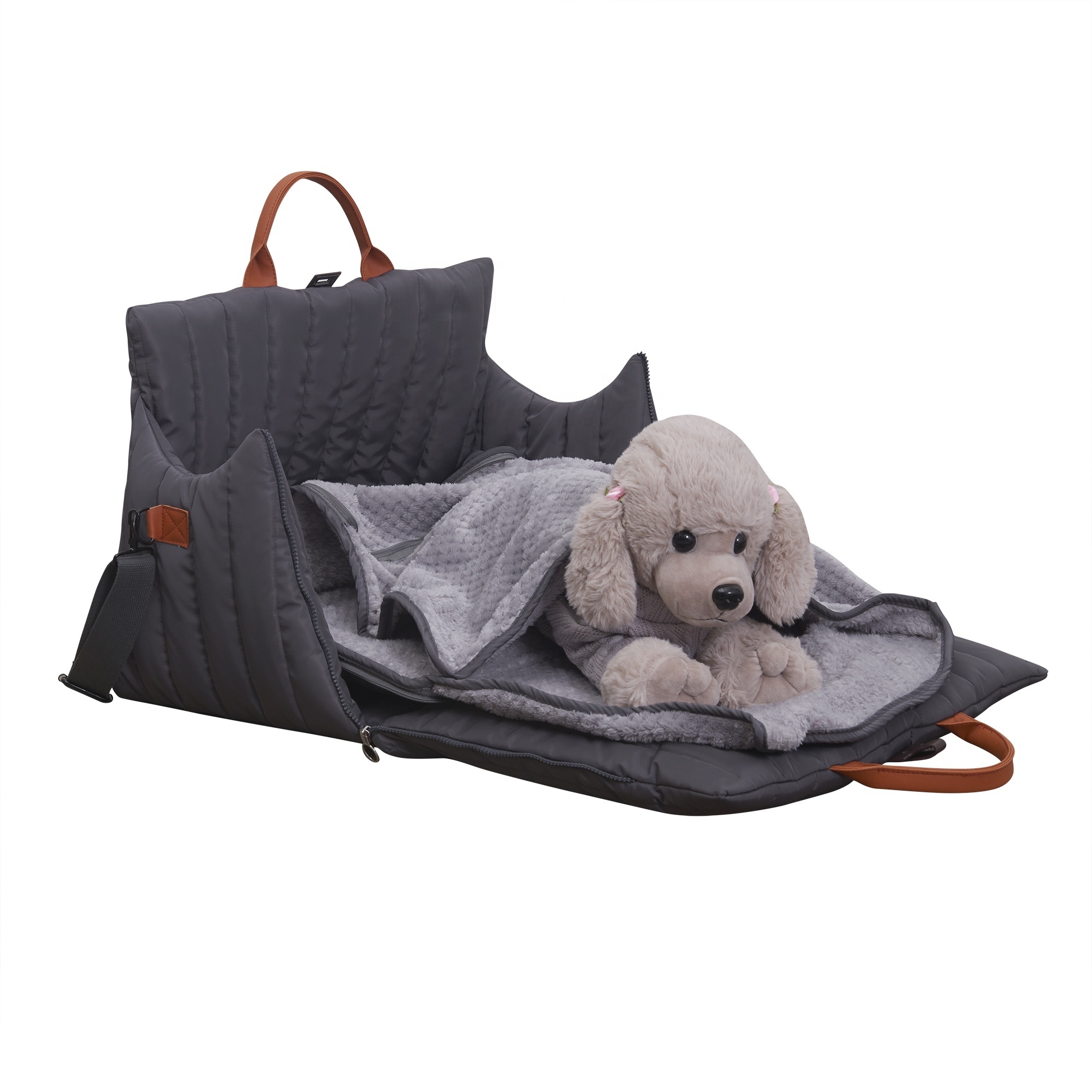 Luxury Pet Carrier Bag Puppy Carrier Bag Multifunction Dog Car Seat Portable Travel Dog bed with Waterproof with Customized Logo