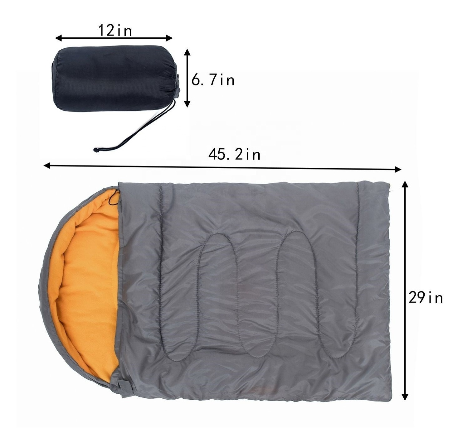 Dog Sleeping Bag Portable Dog Bed Mat with Storage Bag for Indoor Outdoor Travel Camping Hiking