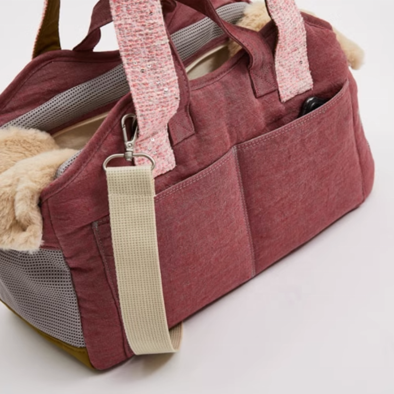 High Quality Pet Portable Bag Breathable Comfortable customizable One Shoulder Tote Cat Dog Going Out Bag