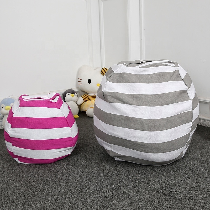 High-capacity Canvas Storage Bags Portable Toy Storage Organizer Accessory for Toy tent of kids room