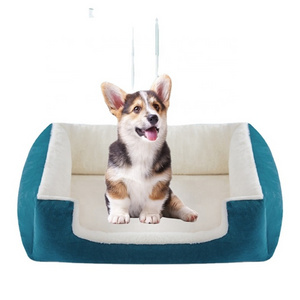 Orthopedic Dog Beds Foam Pet Sofa with Waterproof Lining Removable Washable Cover and Nonskid Bottom Dog Couch Bed