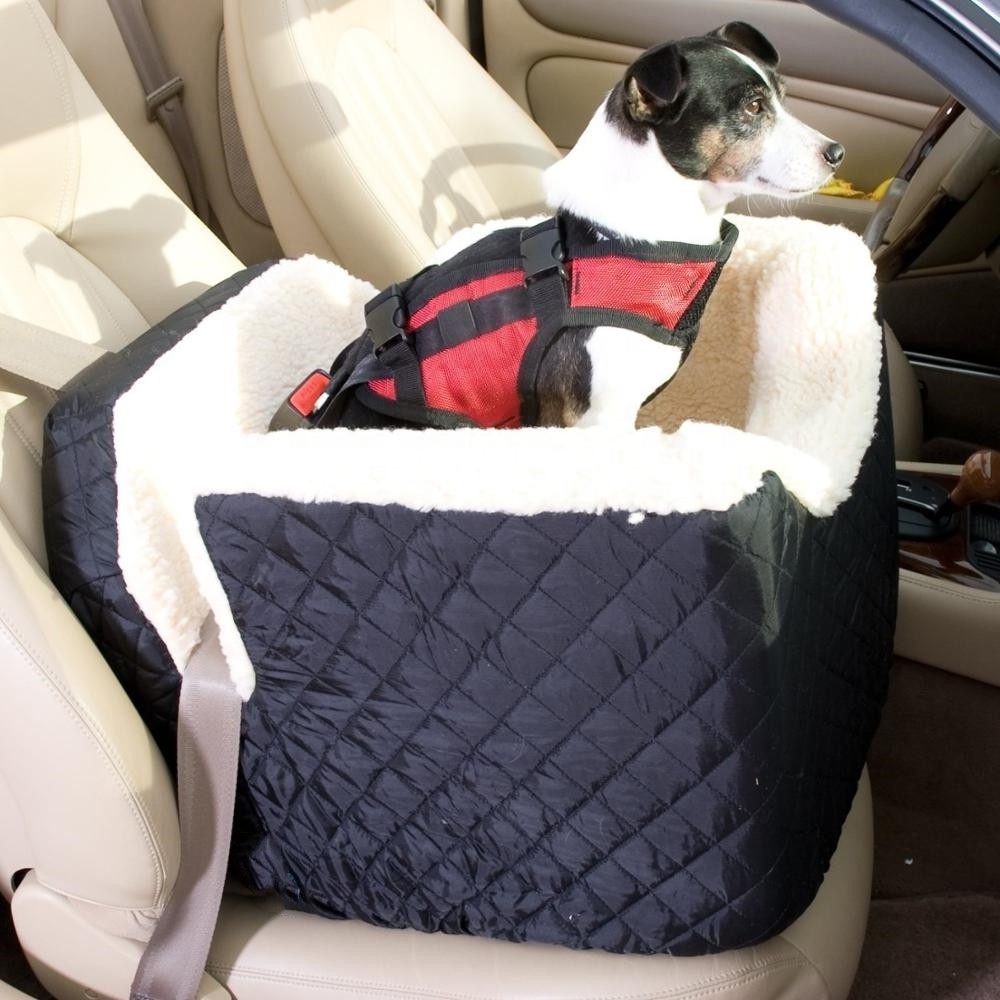 Portable Dog Car Seat Safety Pet Bed Soft Car Seat for Dogs with Harness for  Dogs Travel Carrier