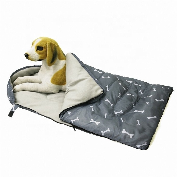 Dog Sleeping Bag Portable Dog Bed Mat with Storage Bag for Indoor Outdoor Travel Camping Hiking