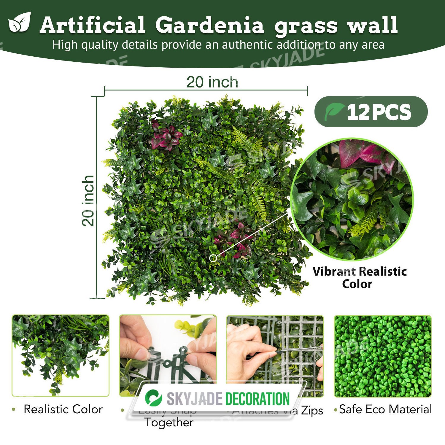 Artificial grass for wall Panel Artificial Plant Wall Grass greenery wall panel