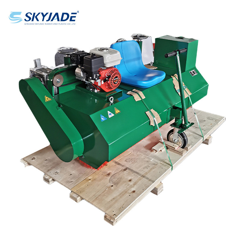 Gasoline Artificial grass brushing machine Grass  Carding Machine Grass combing and maintenance