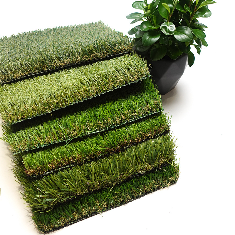 Factory Wholesale 10X10 Outdoor Artificial Grass Mats Lawn Carpet