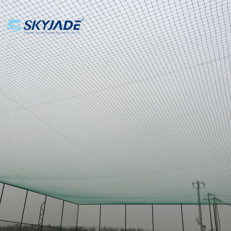 2mm Diameter 10cmX10cm mesh size net Nylon net for football field Plastic net football fence Green color