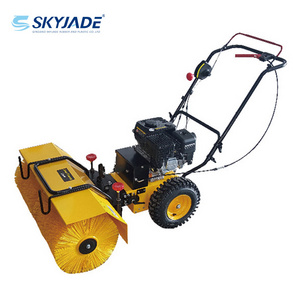 Portable sand brushing machine for artificial grass installation and clear