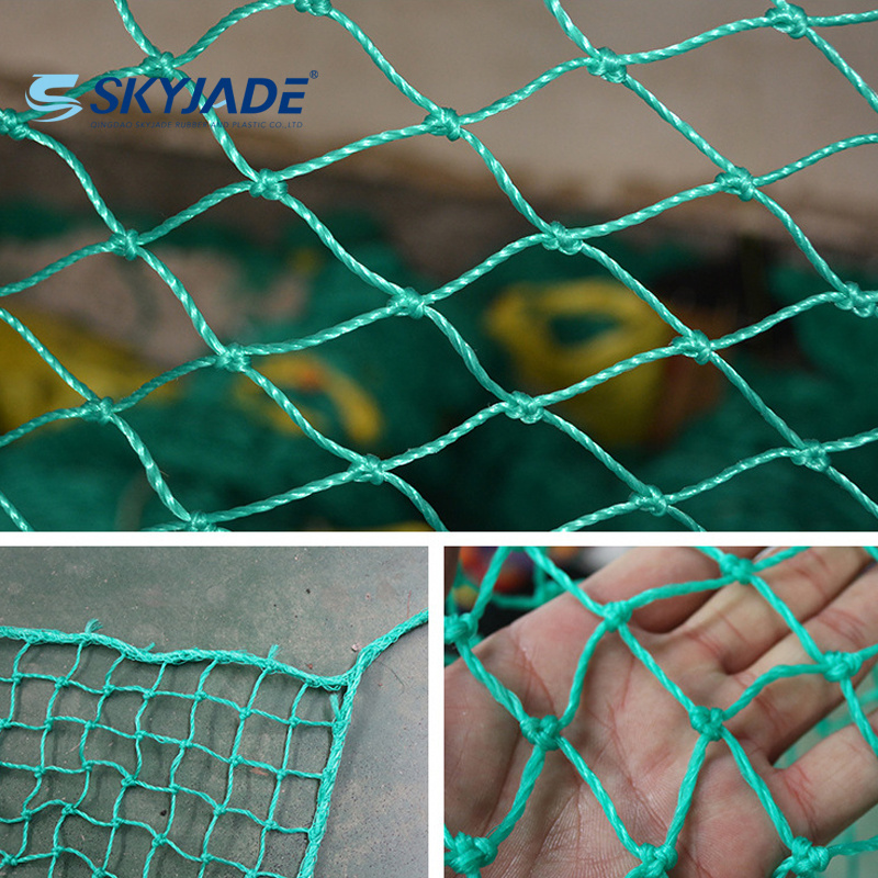 2mm Diameter 10cmX10cm mesh size net Nylon net for football field Plastic net football fence Green color