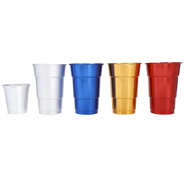 12 Oz 16 Oz 20 Oz Aluminum Mugs Metal Cups Pint Cup Tumblers Disposable Aluminum Cups for Cold Beer Drinks