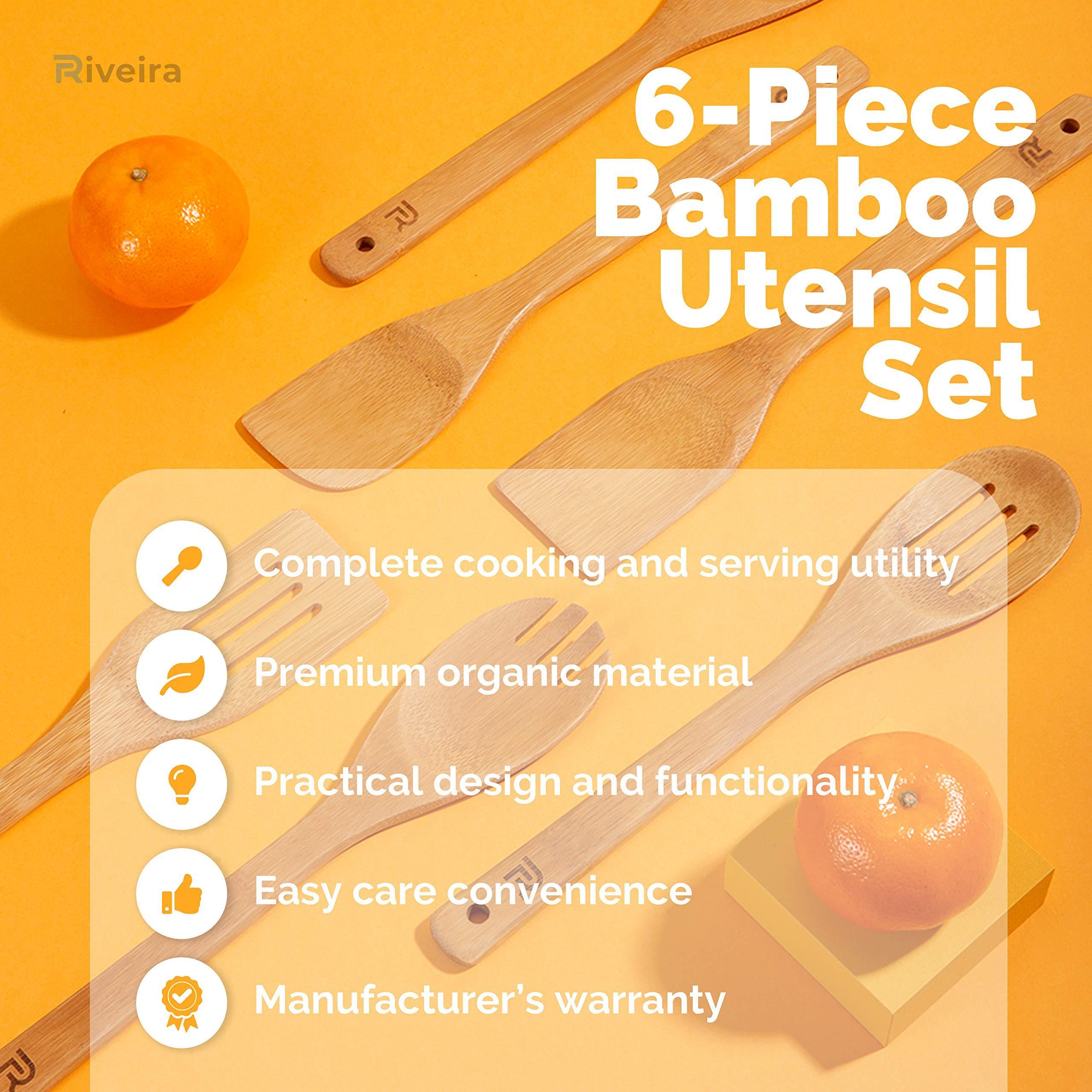 New Kitchen Gadgets Bamboo Cooking Utensils Set Wooden Cooking Spoon Non Stick Bamboo Spatula Set