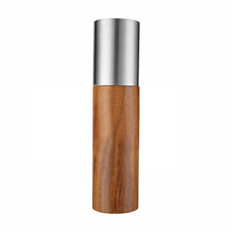 High Quality Adjustable Coarseness 8 Inches Acacia Wood Pepper Mill Salt Grinder Pepper Grinder Mill For Kitchen