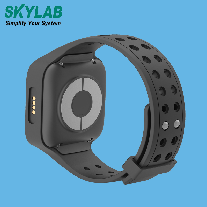 SKYLAB Black Asset tracking Monitoring Device Wristband Tracing UWB Social Distancing Smart Bracelet