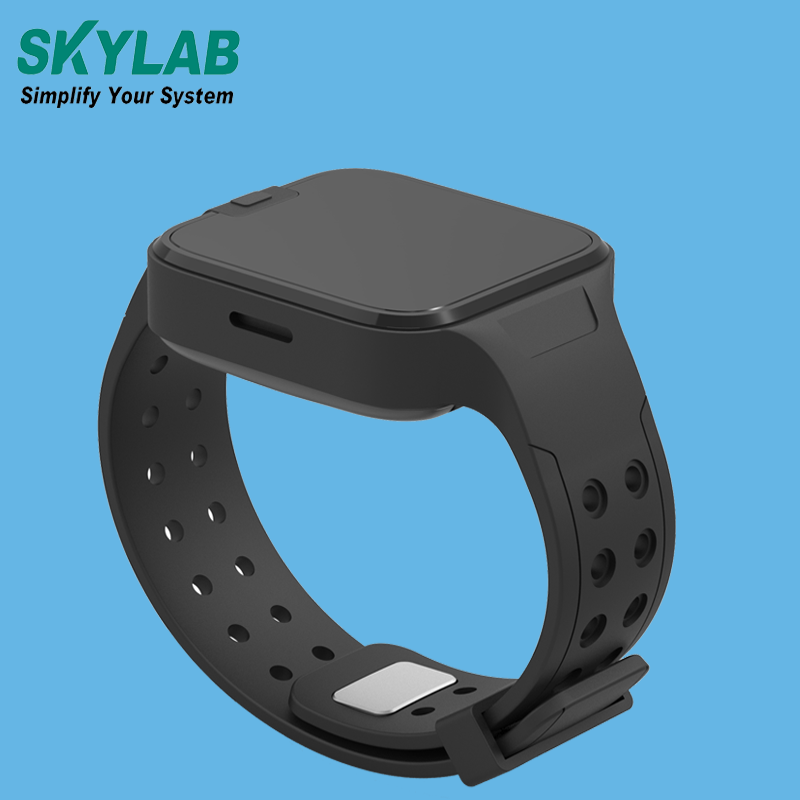 SKYLAB Black Asset tracking Monitoring Device Wristband Tracing UWB Social Distancing Smart Bracelet