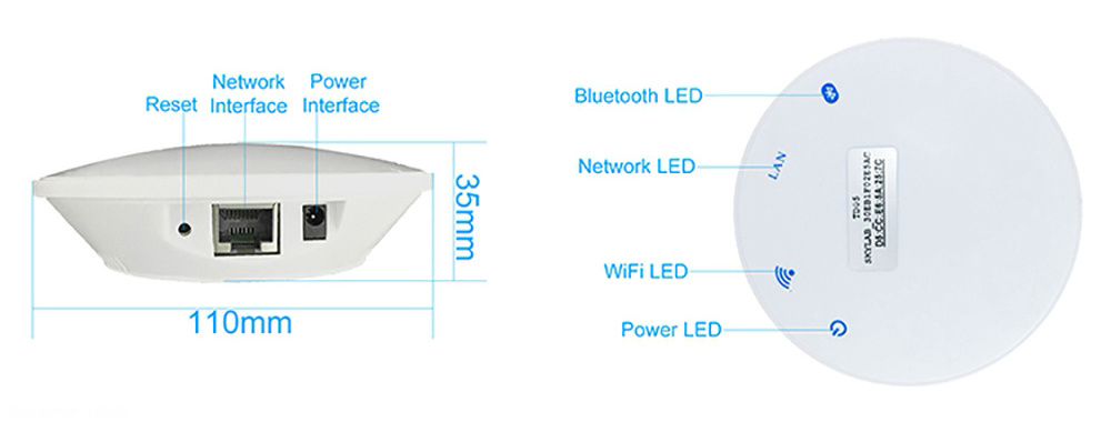 oem 50meter long range 64 bit mqtt bluetooth 4.2 wireless ble wifi iot beacon gateway device