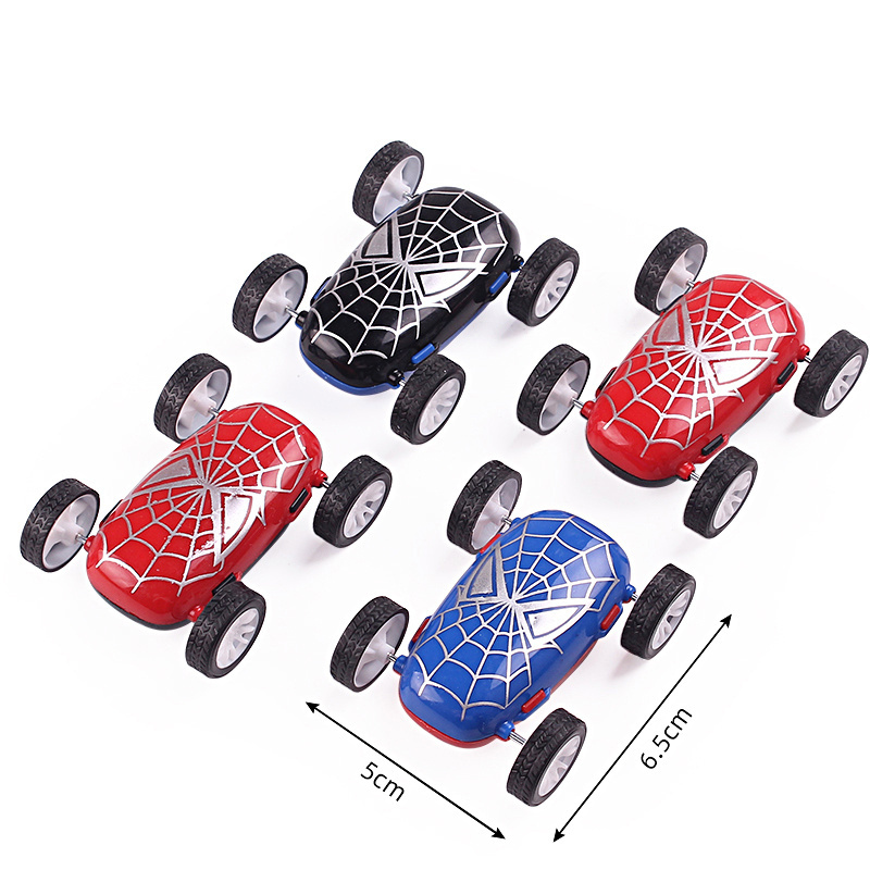 Promotional Gifts Surprise Egg Car Toy Double Sides Funny Spider Man Car For Kids