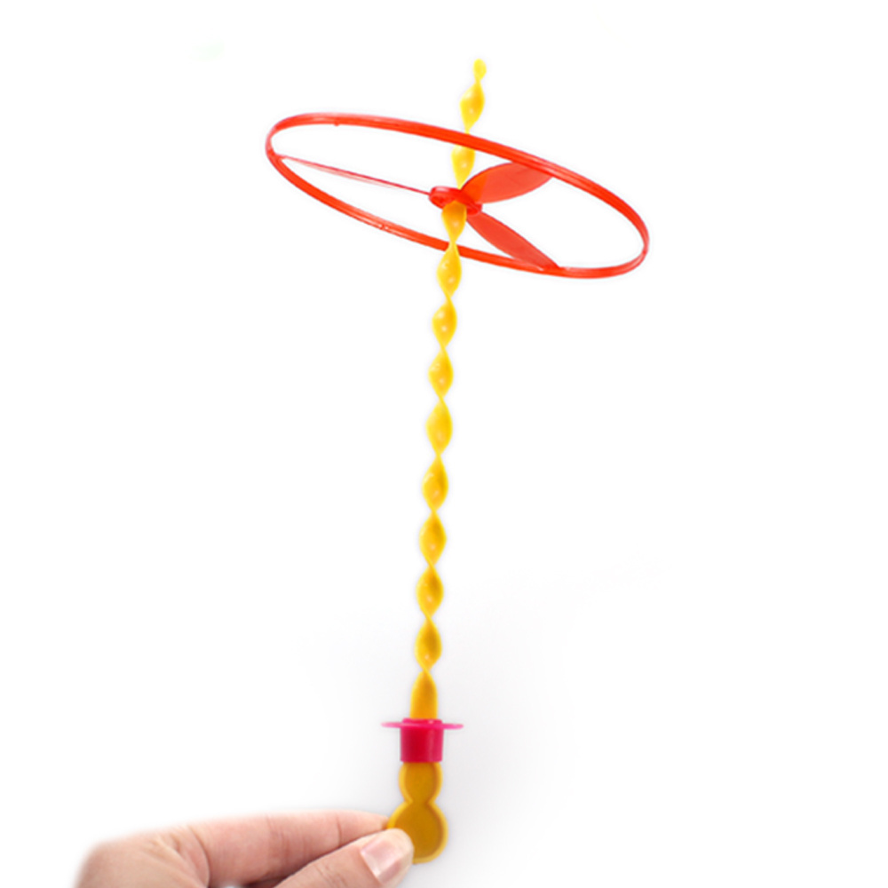 pull string flying toy light up flying disc flash flight led light up flying disc flying gyro toy Plastic String spinning toy