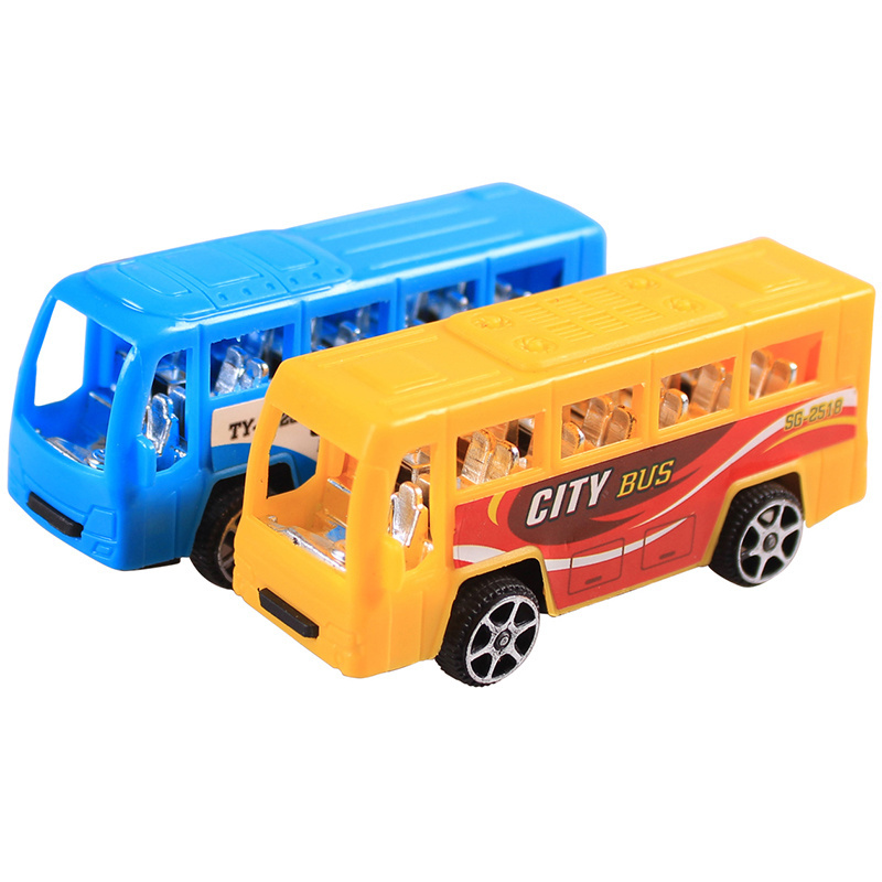 Direct China Toy Manufacturer Cheap Plastic Mini Double Decker Pull Back Toy Bus For Promotion