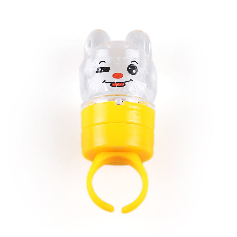 New Design Cartoon Creative LED Light Flash Finger Ring toy For Christmas Child/ Kids