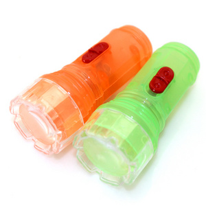 Promotional Gift Empty Candy Dispenser Tube Toys Flashlight Lights Up Toys Candy Filling Toys  For Kids