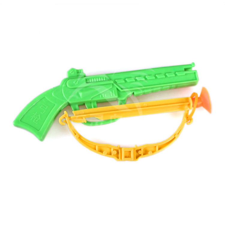 Very Funny Wholesale Cheap Price Hunting Slingshot bow and arrow Plastic gun toy For Snack Promotional Gift